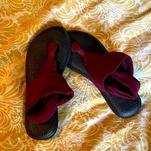 Sanuk yoga mat Sling flip flop, SZ 7